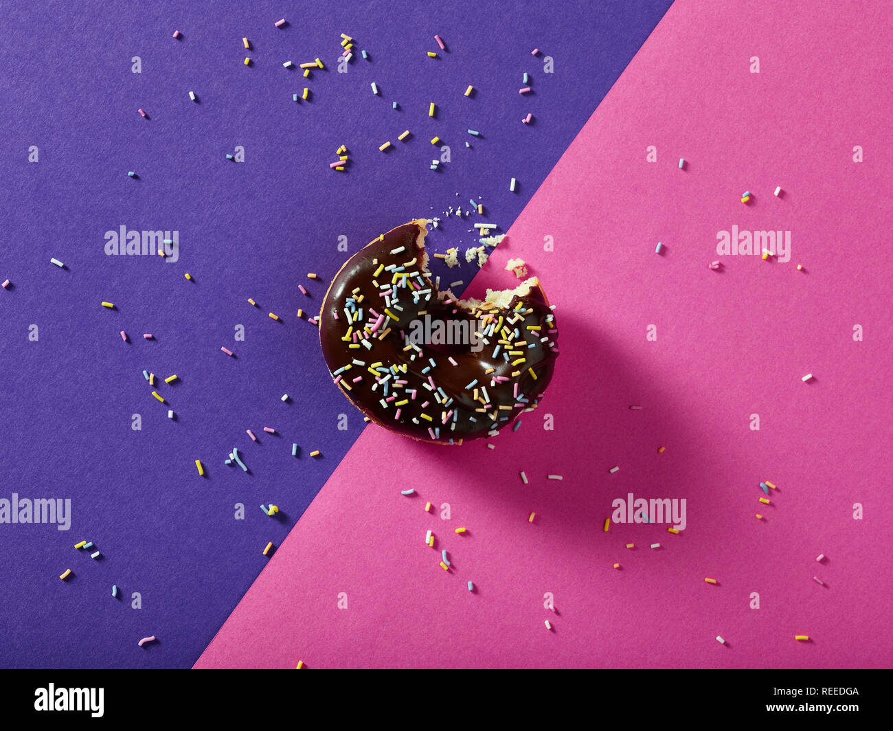 Schoko donut Stockfoto