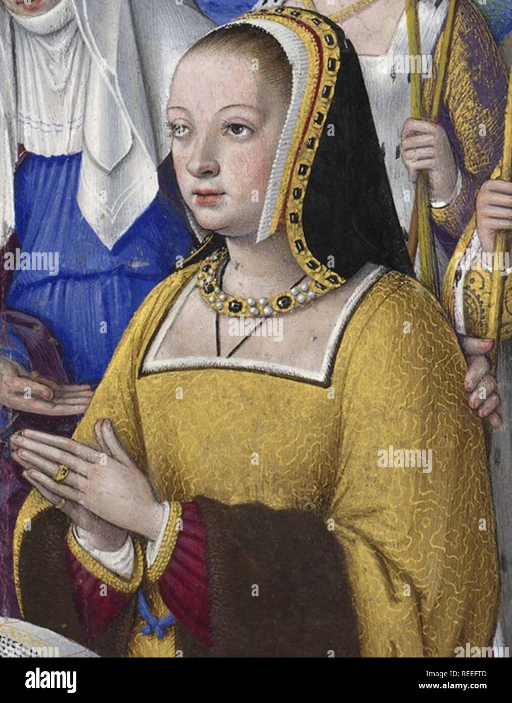 Anne de Bretagne (1477-1514), Herzogin der Bretagne von 1488 bis zu ihrem Tod, und Königin von Frankreich von 1491 bis 1498 und ab 1499 bis zu ihrem Tod. Stockfoto