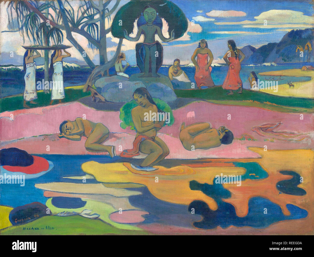 Der Tag Gottes von Paul Gauguin Stockfoto