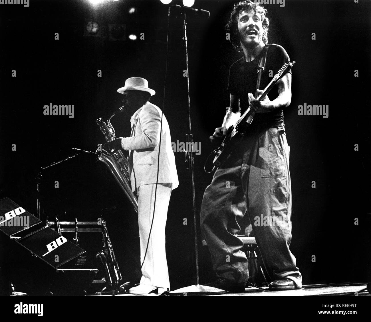 Rai Congres Hall Amsterdam, Niederlande, 1975, Bruce Springsteen (Foto Gijsbert Hanekroot) *** Local Caption *** Bruce Springsteen Stockfoto