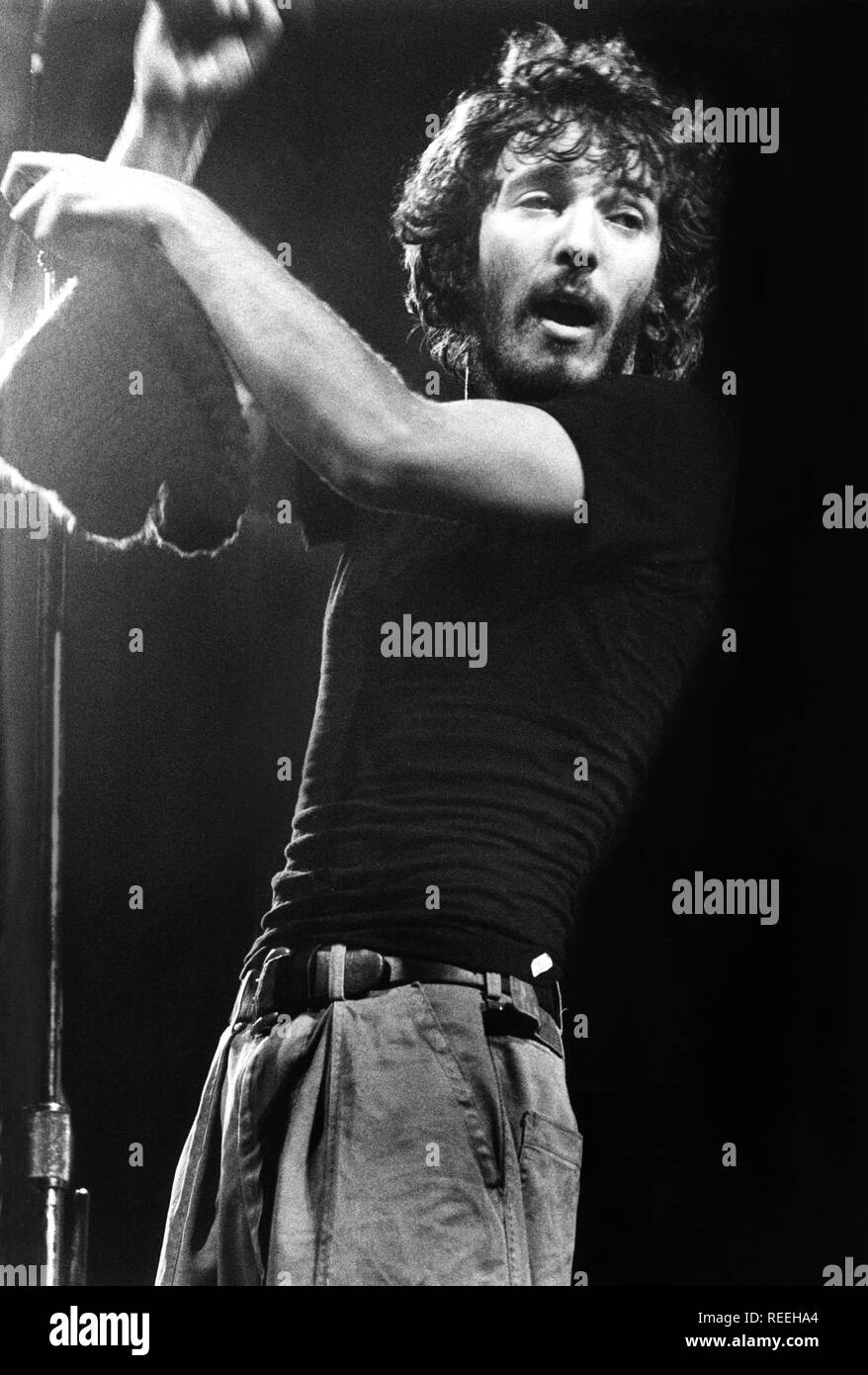 Rai Congres Hall Amsterdam, Niederlande, 1975, Bruce Springsteen (Foto Gijsbert Hanekroot) *** Local Caption *** Bruce Springsteen Stockfoto