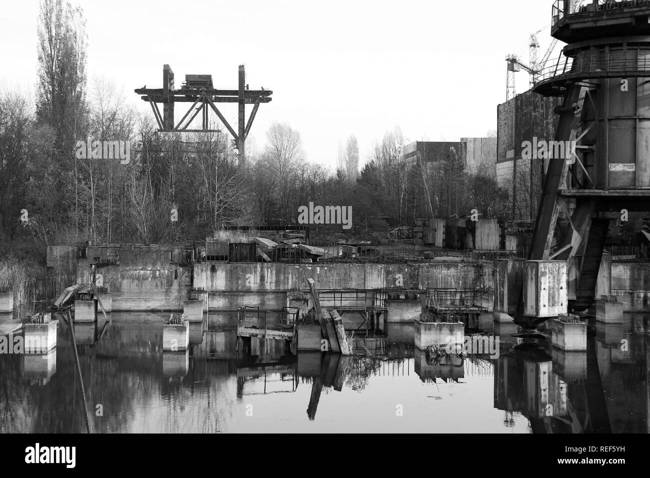 Nicht-Reaktor von Tschernobyl fertig Stockfoto