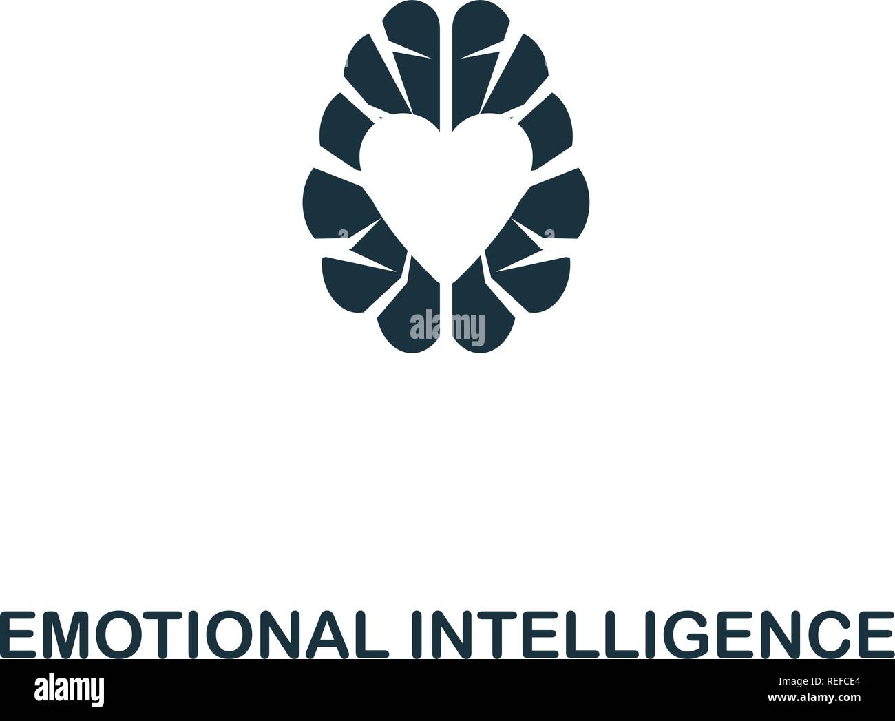 Emotionale Intelligenz Symbol. Premium Design von Persönlichkeit. Pixel Perfect emotionale Intelligenz Symbol für Web Design, Anwendungen, Software, drucken Stock Vektor