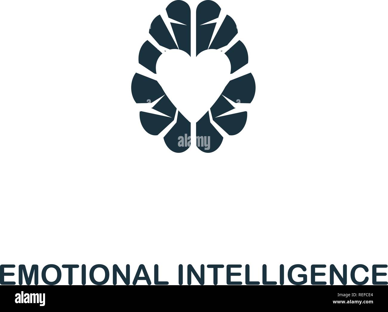 Emotionale Intelligenz Symbol. Premium Design von Persönlichkeit. Pixel Perfect emotionale Intelligenz Symbol für Web Design, Anwendungen, Software, drucken Stock Vektor