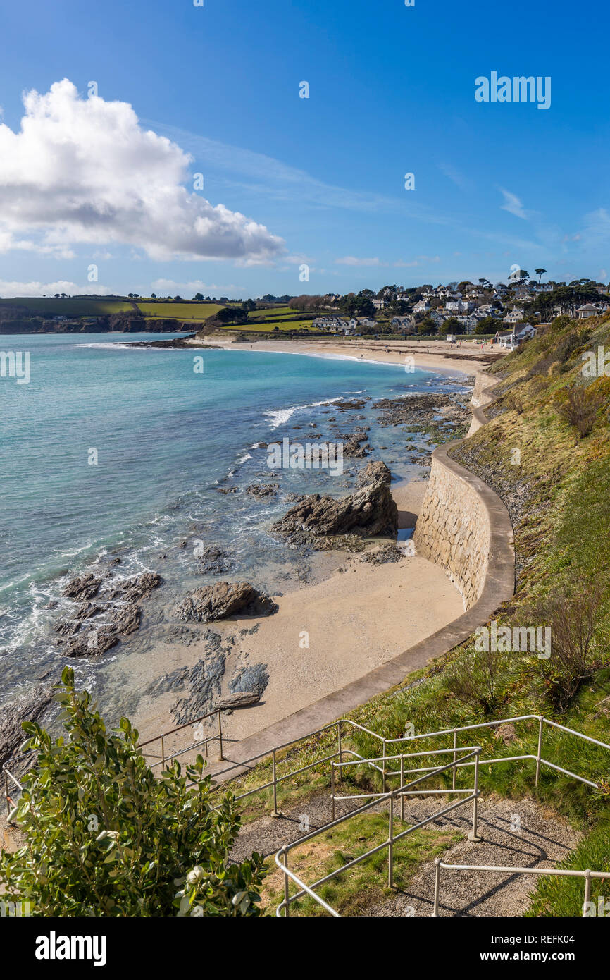 Gyllyngvase Beach, Falmouth, Cornwall, UK Stockfoto