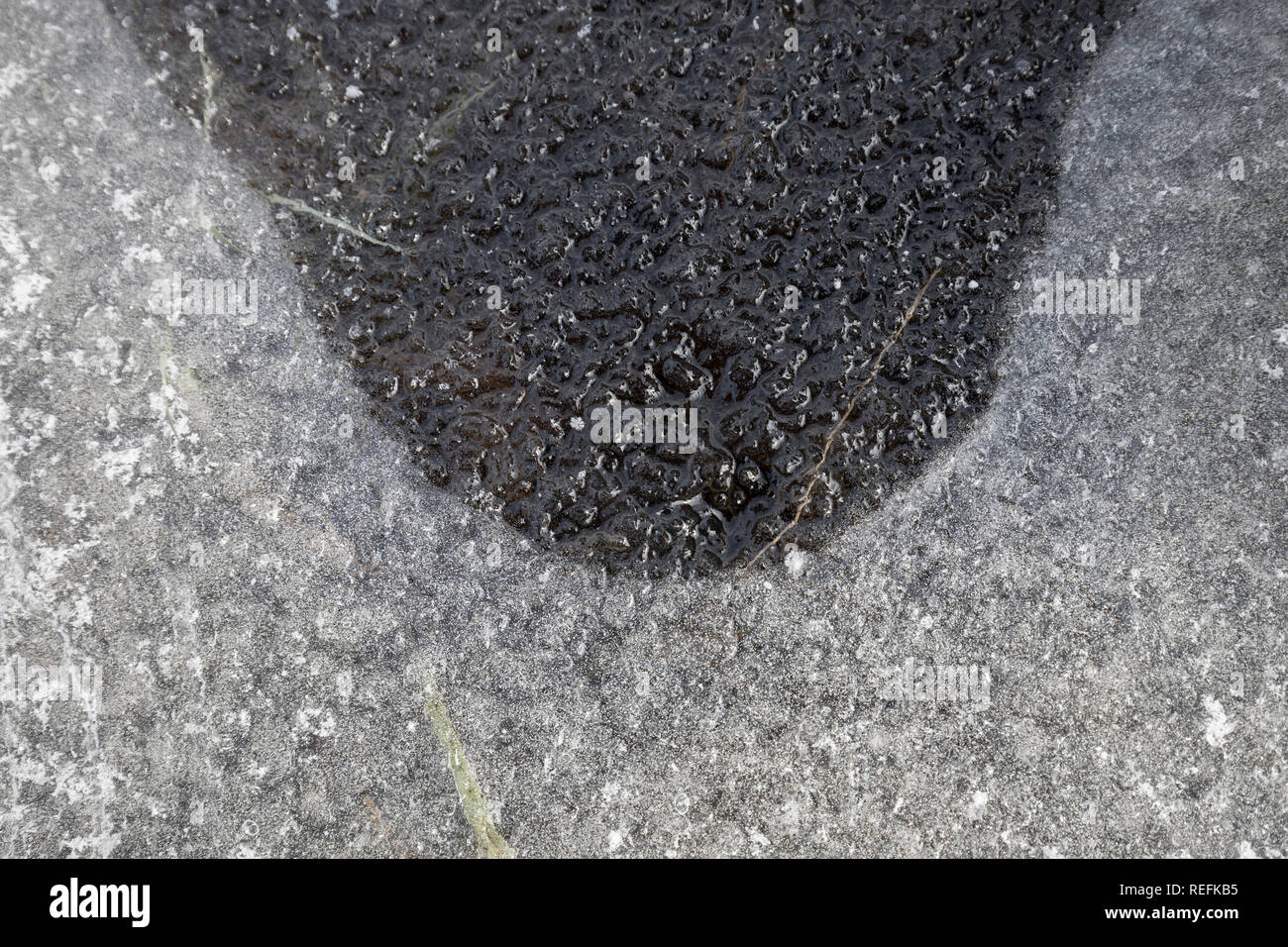 Eis Muster; Cornwall, UK Stockfoto