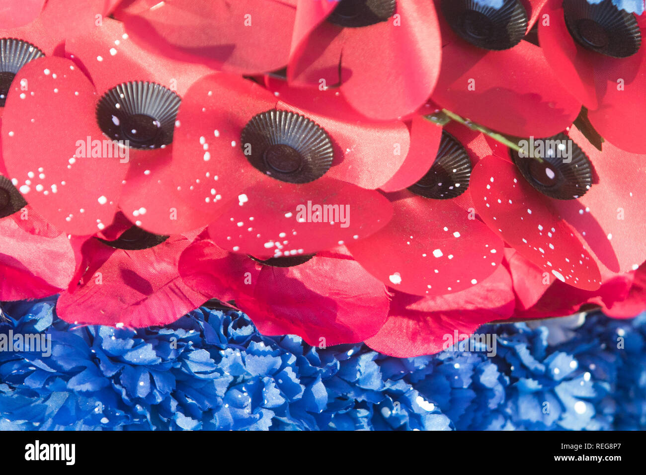 London, Großbritannien. 22 Jan, 2019. Erinnerung an WW2 RAF Bomber Command Memorial in London wurde von Queen Elizabeth II. vorgestellt am 28. Juni 2012 der Preis, der von den Piloten im Ersten Weltkrieg 2 bezahlt Highlight war in weißer Farbe nach Gutschrift von unbekannten Tätern verwüstet werden abgedeckt: Amer ghazzal/Alamy leben Nachrichten Stockfoto