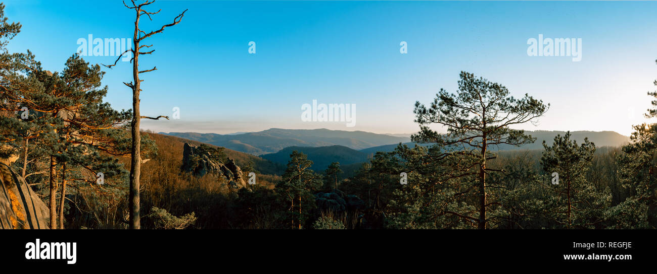 Schöne Landschaften von dowbusch Ukraine im Herbst 2019 Stockfoto