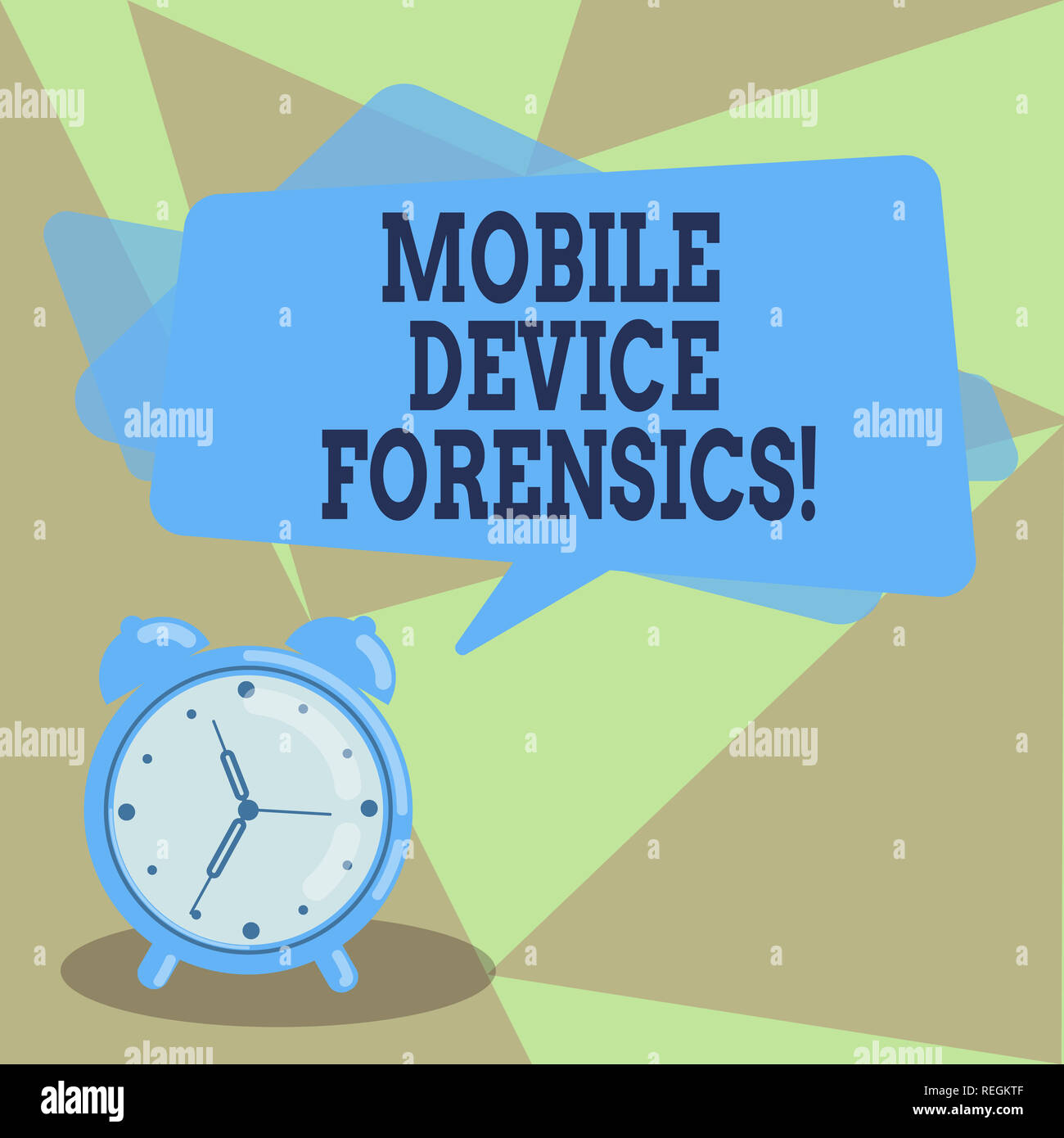 Text Zeichen zeigen Mobile Device Forensics. Konzeptionelle Foto elektronische Datenerfassung für rechtliche Hinweise verwenden Sie leere Rechteckig Farbe Sprechblase Ove Stockfoto