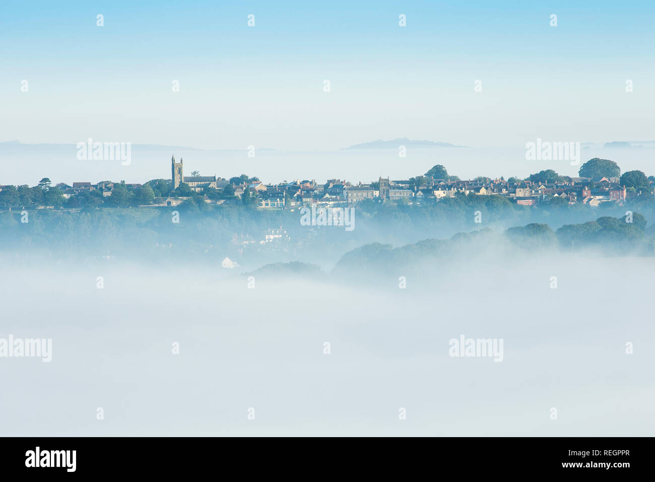 Blick über shaftesbury, Dorset, England Stockfoto