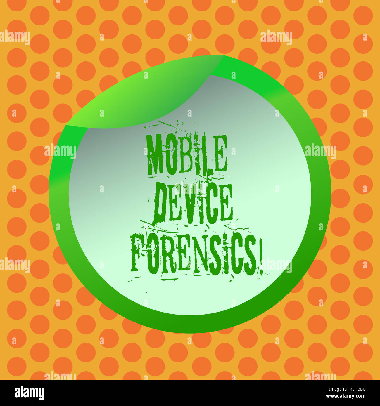 Schreiben Hinweis Übersicht Mobile Device Forensics. Business Foto präsentiert elektronische Datenerfassung für rechtliche Nachweis mit Flasche Verpackung Deckel Karton C Stockfoto