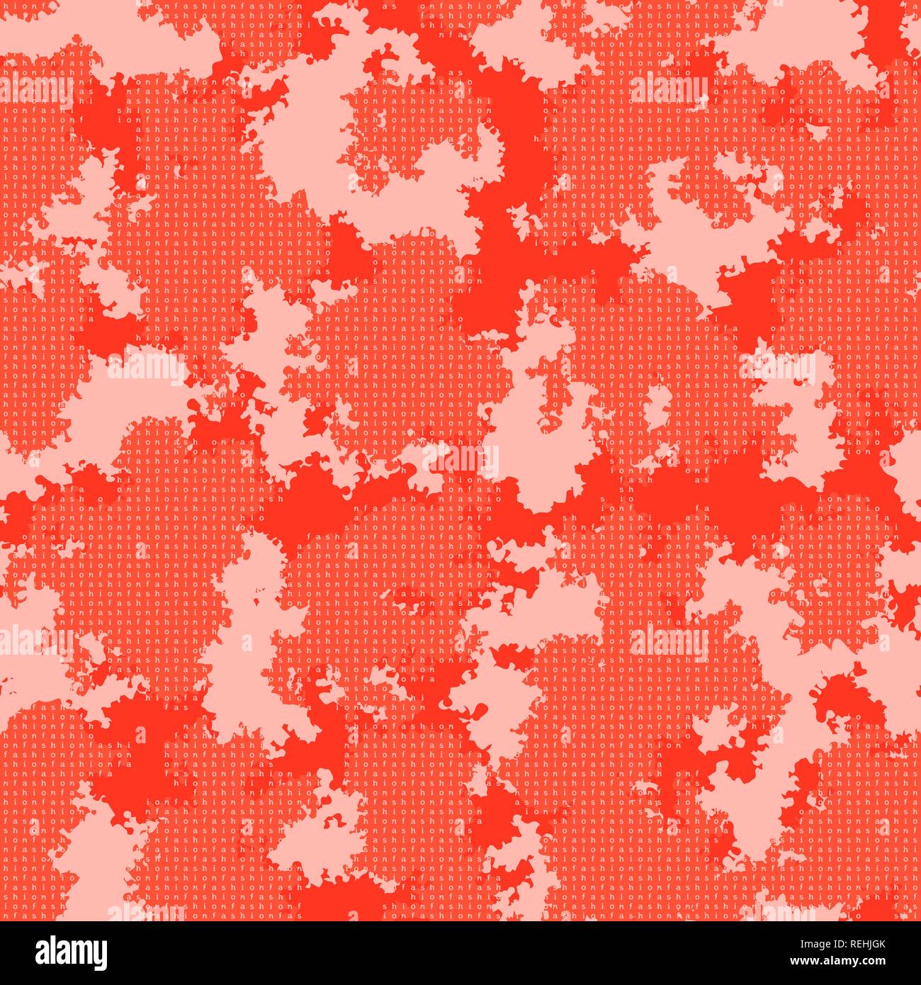 picture Orange Camo Fabric alamy