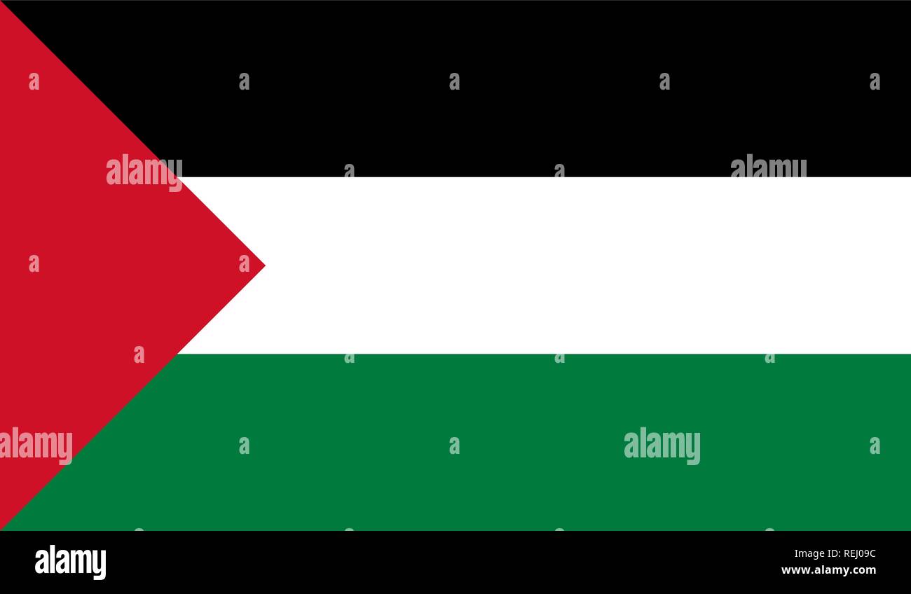 Palästina-Flagge Stock Vektor