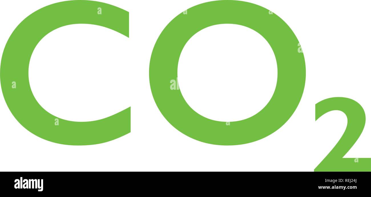 CO2-Vektor icon. CO2-Zeichen auf weißem Hintergrund. CO2-Symbol für Web- und App Stock Vektor