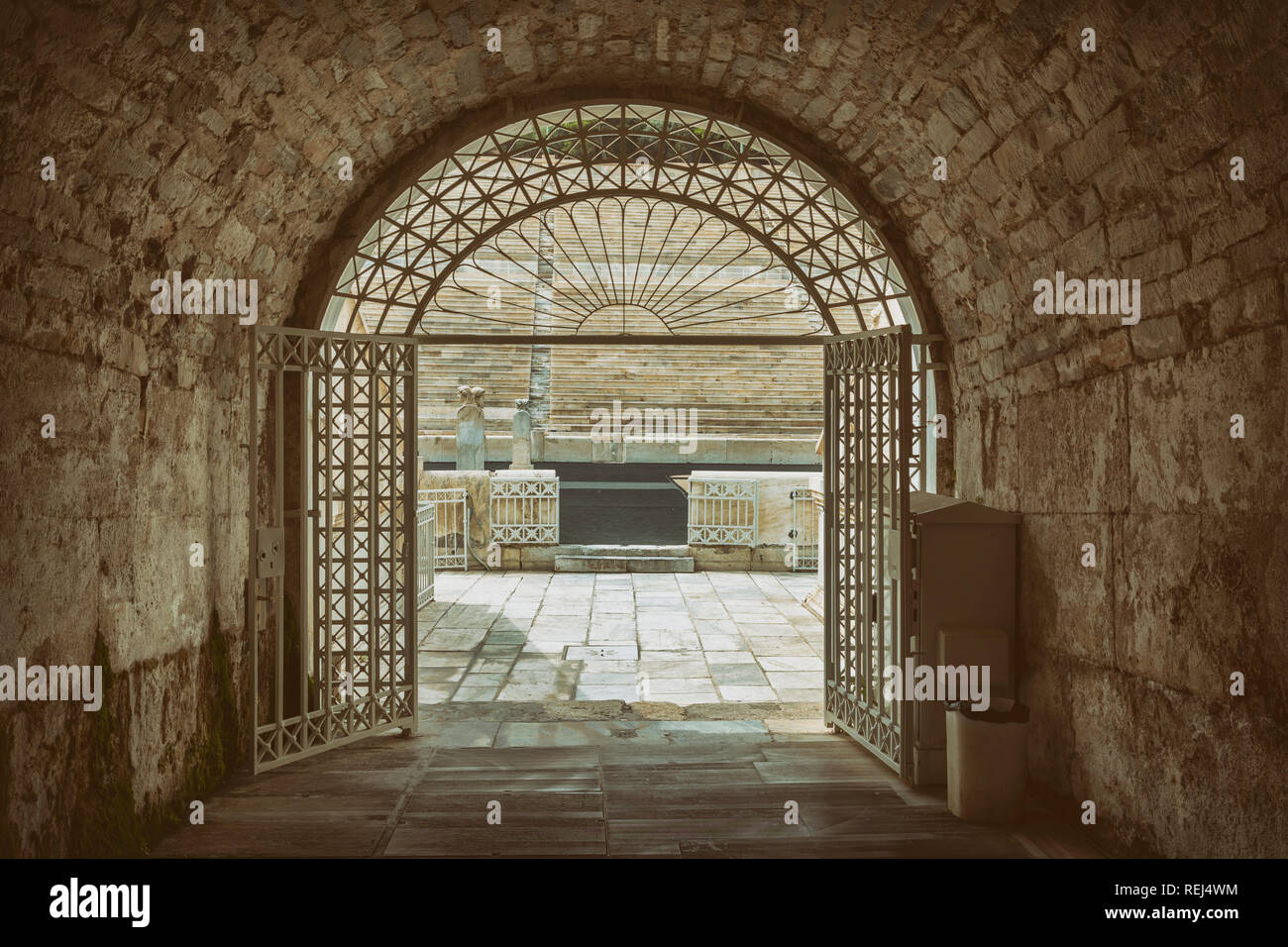 Detail aus dem Panathenaic Stadium, einem historischen Mehrzweckstadion
