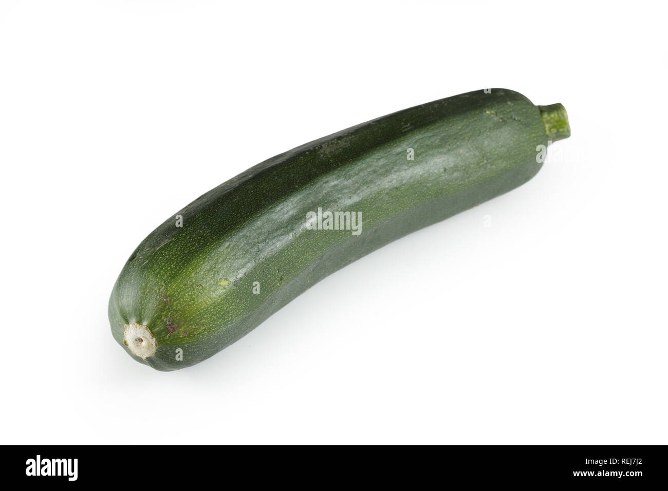 Studio shot von Zucchini, auf weissem isoliert Stockfoto