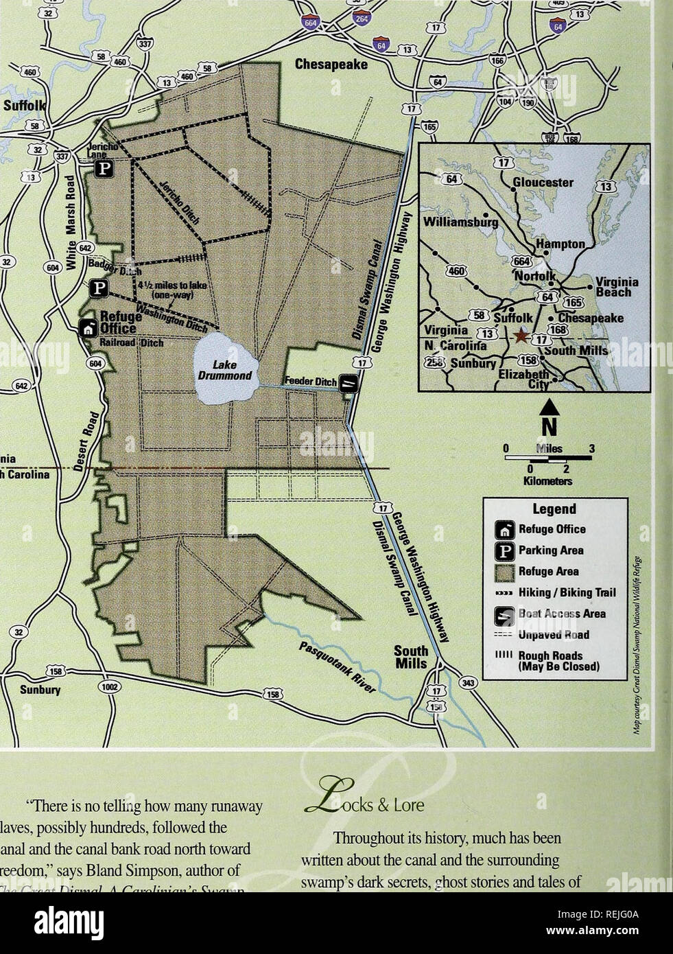 . Küste beobachten. Meeresschätze; Ozeanographie; Management von Küstenzonen; Ökologie der Küsten. Im Jahr 1784 dann - reg. Patrick Henry von Virginia vorgeschlagen, ein Kanal, und im selben Jahr die Dismal Swamp Canal Company erstellt wurde. Graben langsam voran, weil die Arbeit mit der Hand Schaufeln zu tun hatte. Bis 1796, die Kosten für den Bau des Kanals war weit die prognostizierten Schätzungen übertroffen, woraufhin das Unternehmen Arbeit zu stoppen und eine Straße beginnen die beiden canal Abschnitte zu verbinden. Die Straße im Jahr 1802 fertiggestellt wurde. nal Commerce, drei Jahre später, die vollständige Kanal geöffnet, Walter sagt. Da der Wasserstraße so flach war, es w Stockfoto