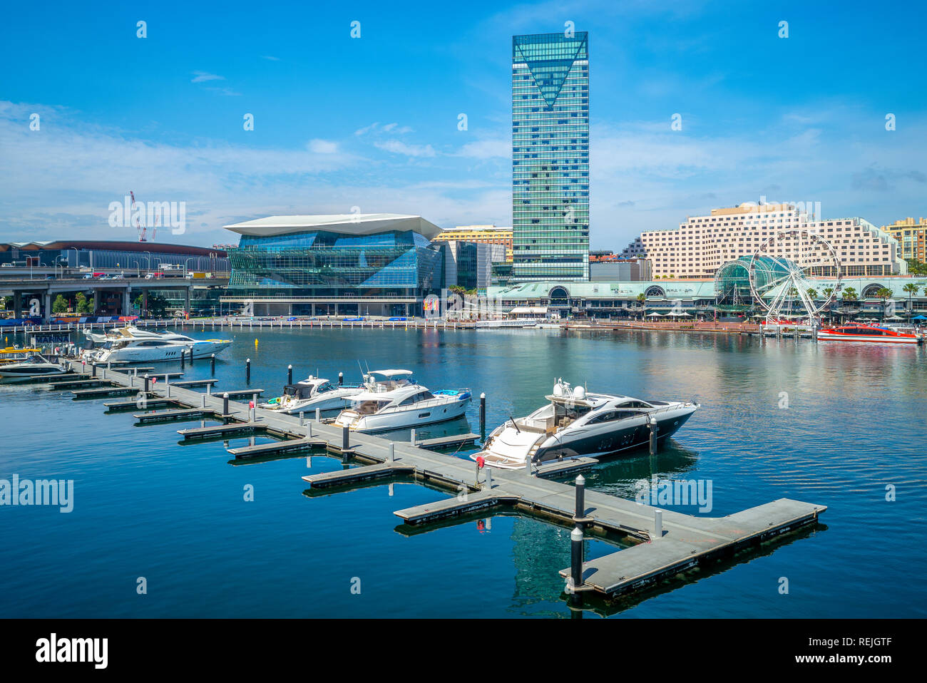 Darling Harbour in Sydney, Australien Stockfoto