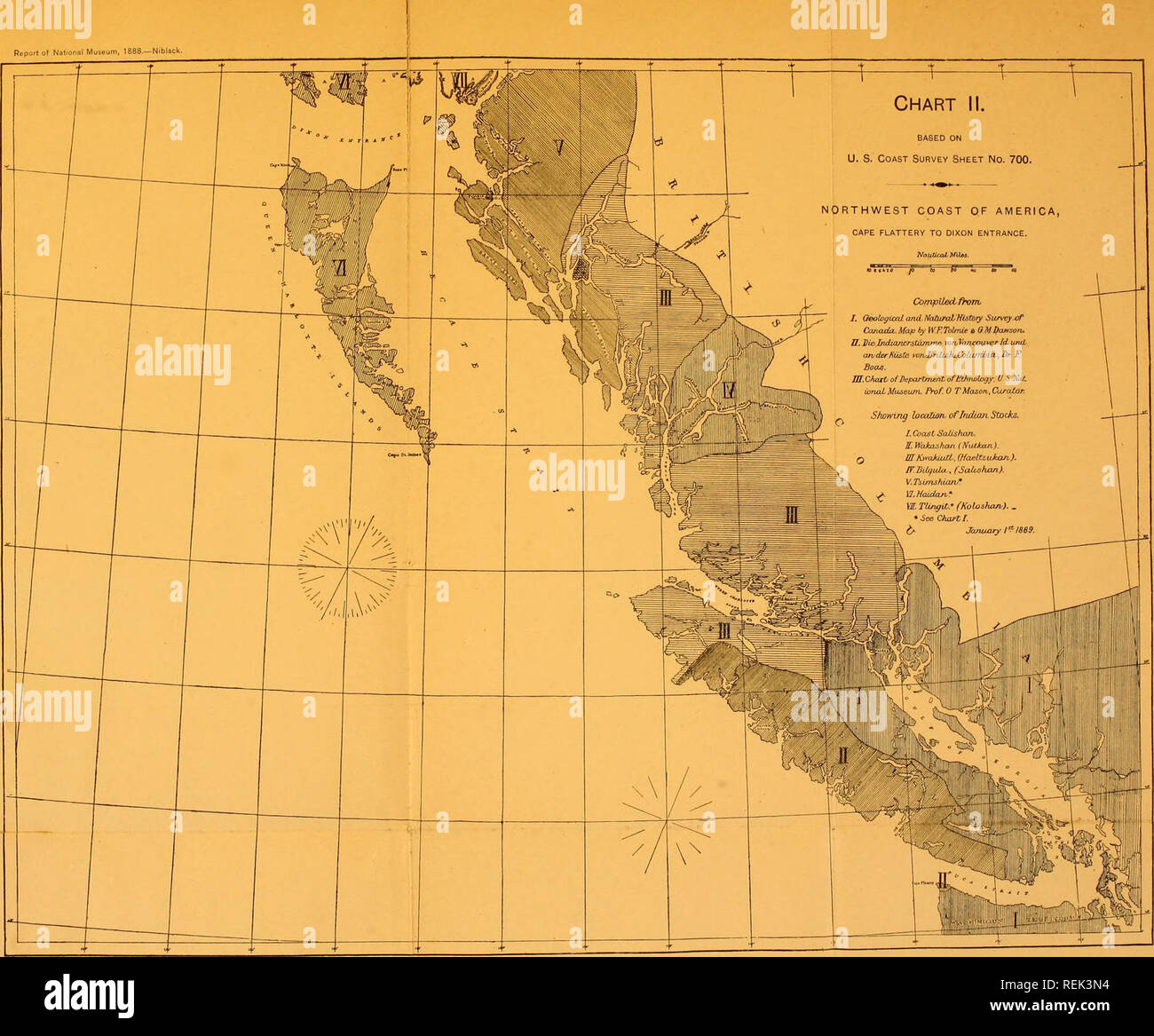 . Der Küste Indianer des südlichen Alaska und im nördlichen British