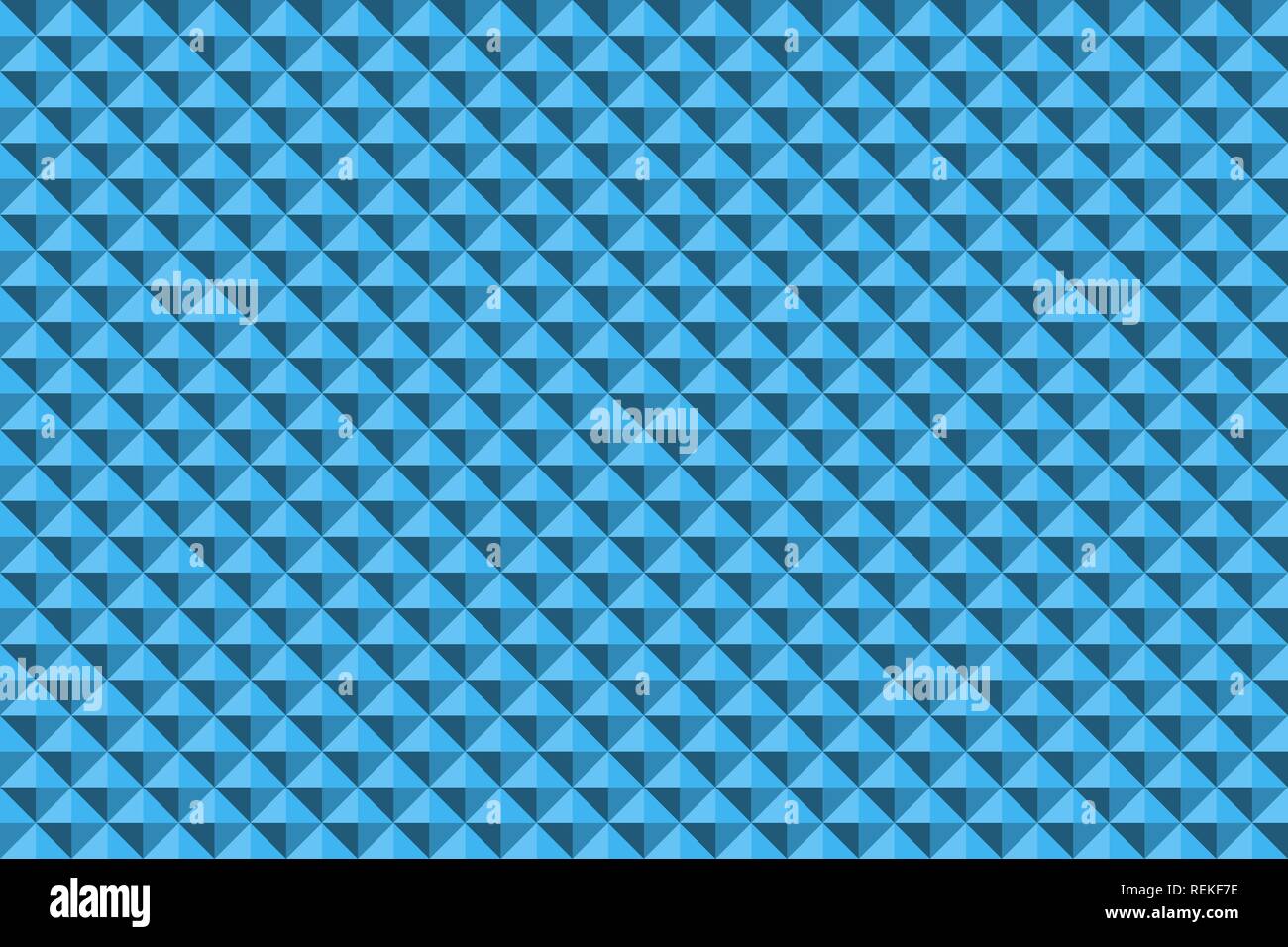 Blau abstrakten relief Pyramide Textur nahtlose Muster. Vector Hintergrund. Stock Vektor