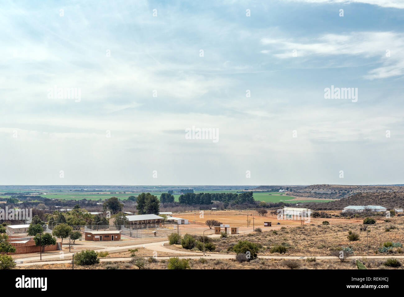 ORANIA, SÜDAFRIKA, 1. SEPTEMBER 2018 Ansicht von orania als vom