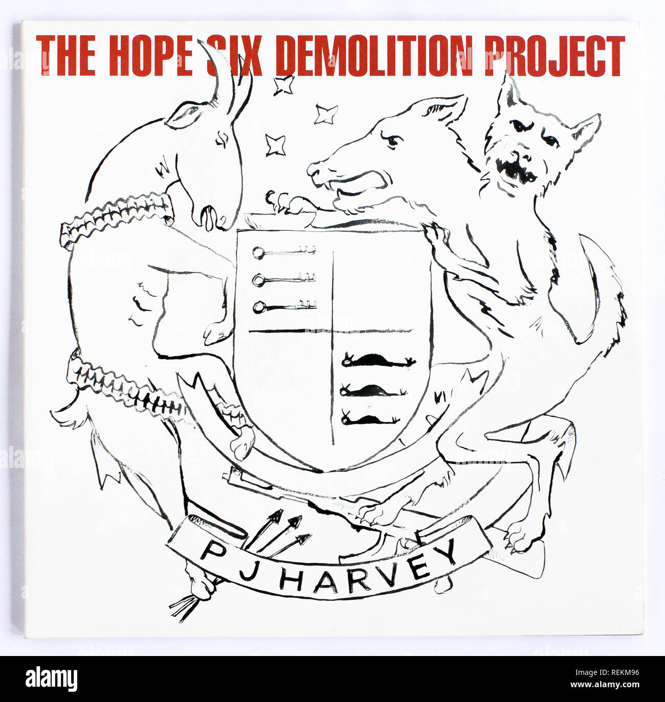 Das Cover des Hope Six Demolition Project von PJ Harvey. 2016 Album auf Island Records - nur zur redaktionellen Verwendung Stockfoto