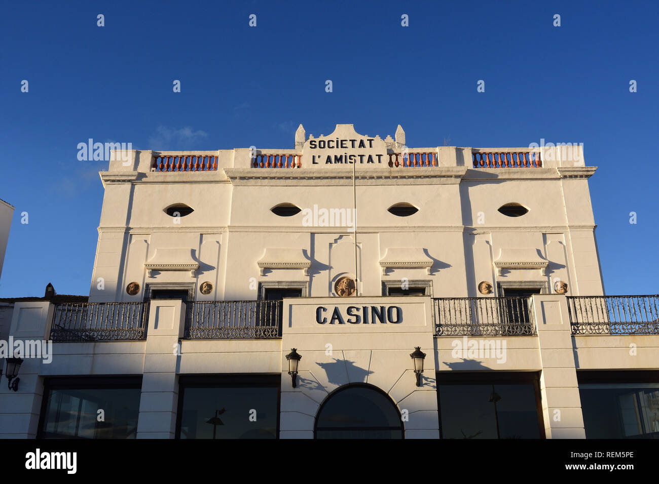 Casino de Cadaqués, Costa Brava, Provinz Girona, Katalonien, Spanien, Stockfoto