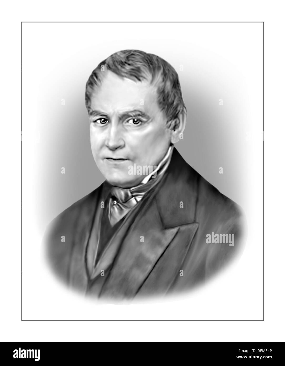 Christian Leopold von Buch 1774-1853 deutscher Geologe, Paläontologe Stockfoto