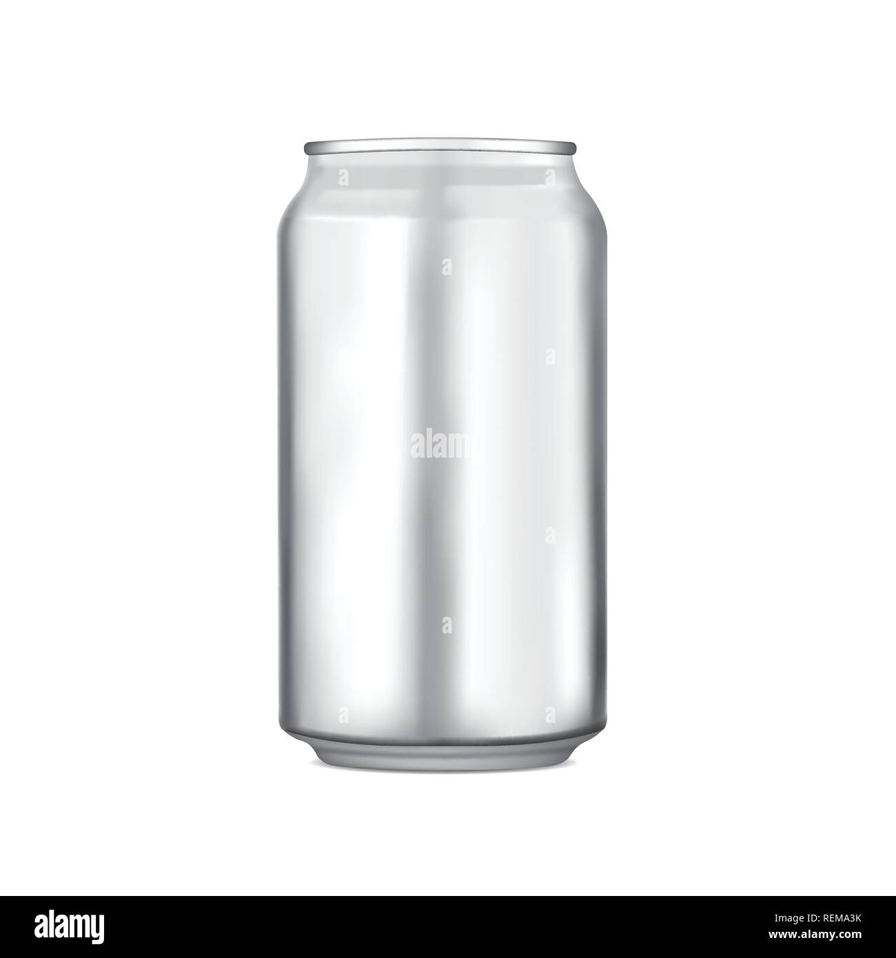 Aluminium kann vector Template Stock Vektor