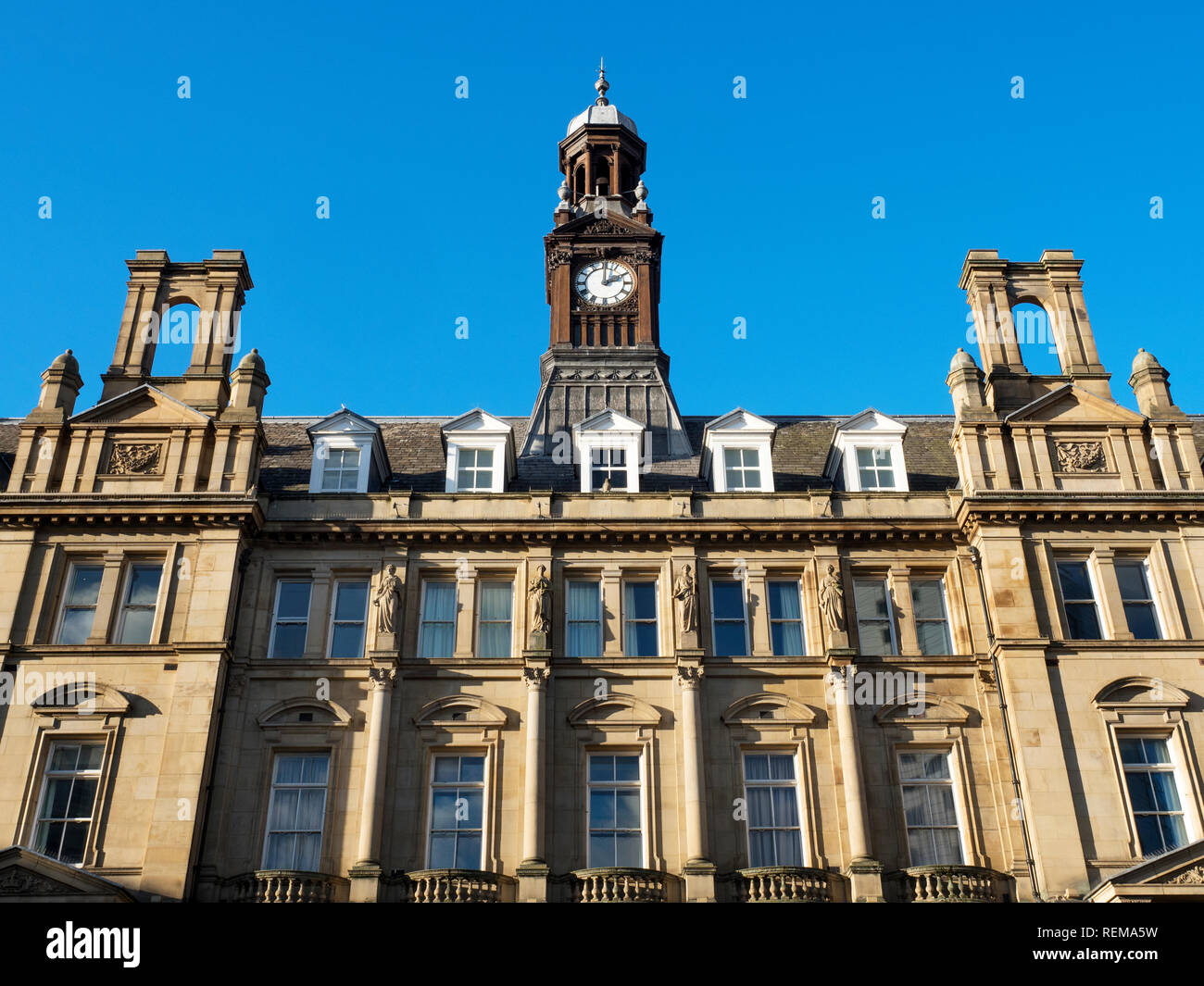 Alte Postgebäude in der Stadt Leeds West Yorkshire England Stockfoto
