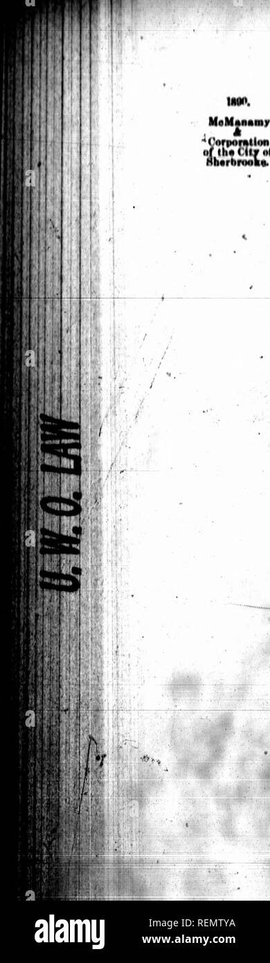 . Das Montreal Gesetz Berichte [microform]. Gesetz Berichte, verdaut, etc.; Recht; Rechtsprechung; Droit. '^ MaMitnamy Cnrponllon von lh "Cil. tfor Hhtrliraall *OK*.. 414 RIJPOHTH MONTHKAL GESETZ. "Und nhall bn leviod eines Strandspaziergangs auf nvery wholAsala Likör Händler "ein Ort der huNtn" * Hallo in der Stadt." "XIV. Eine jährliche Steuer von Ono hundn^ Dollar * wird "verhängt und auf jedem diiitiller nhall erhoben, Mana&gt; "fa (3 tuntr, oomponnder oder Abfüller von apiritnoua liquori, "ein Ort der bnRineiH in Maid Stadt." dieses Gesetzes waH auf Rth März 1886 pawied und von Abschnitt X Stockfoto