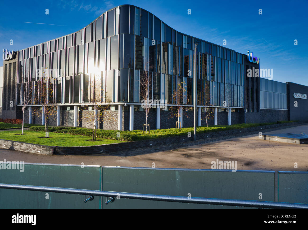 Die ITV-Produktionszentrum für Coronation Street, MediaCityUK, Trafford Park, Greater Manchester, England Stockfoto