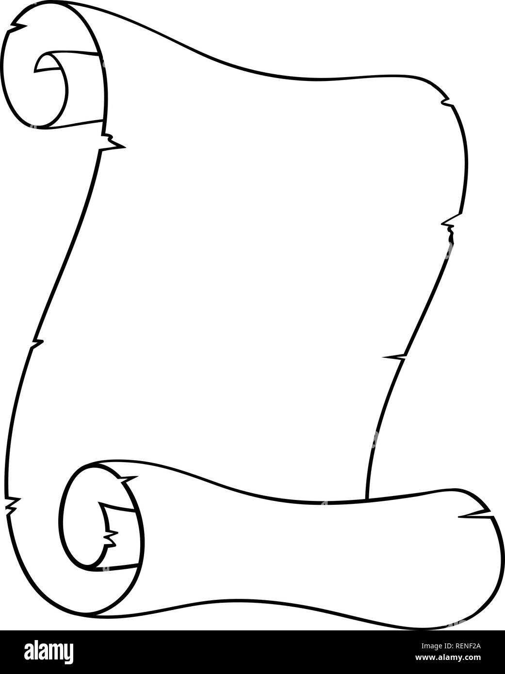 Papier blättern. Einfache Hand gezeichnet Doodle Stock Vektor