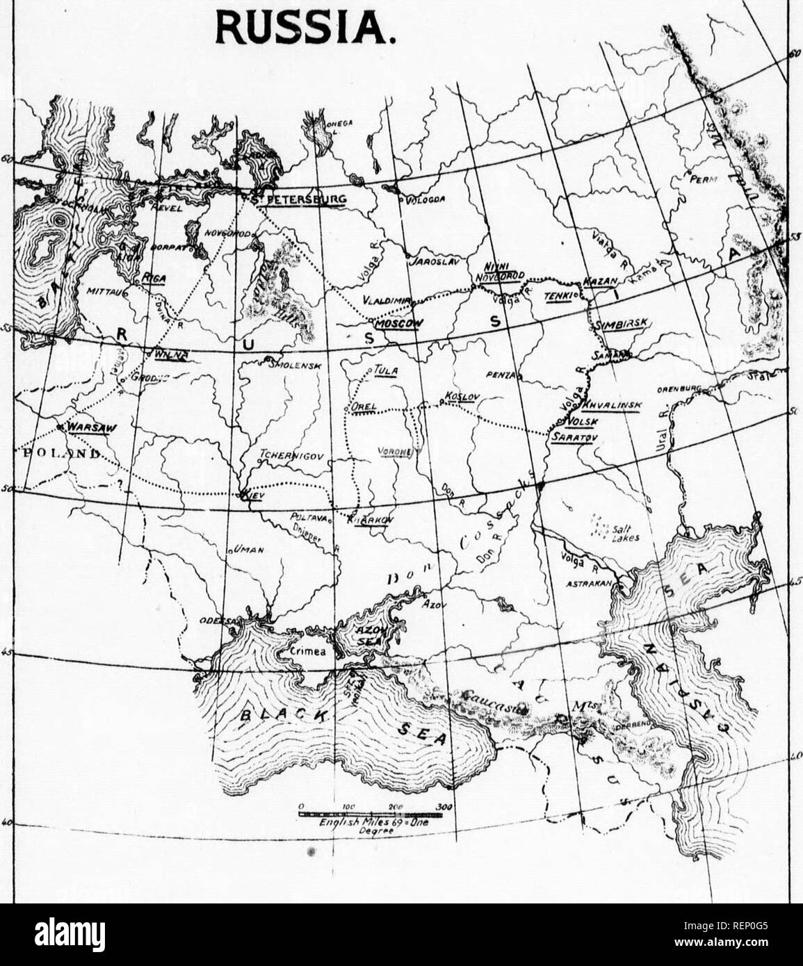 . Früchte für den kalten Norden [microform]: Bericht über russische Früchte: von Charles Gibb, Abbotsford, Quebec: mit Hinweisen auf russische Äpfel im Jahr 1870 von US-Landwirtschaftsministerium importiert. Obst; Äpfel; Früchte; Pomme. Karte von Teil Russlands. I. in Kenntnis der gepunkteten Fussel ZEIGT DIE ROUTE li DIE ORTE UNTERSTRICHEN SIND DIEJENIGEN besucht.. Bitte beachten Sie, dass diese Bilder sind von der gescannten Seite Bilder, die digital für die Lesbarkeit verbessert haben mögen - Färbung und Aussehen dieser Abbildungen können nicht perfekt dem Original ähneln. extrahiert. Gibb, Charles, 1845-1890. [Toronto? : N. n. ] Stockfoto