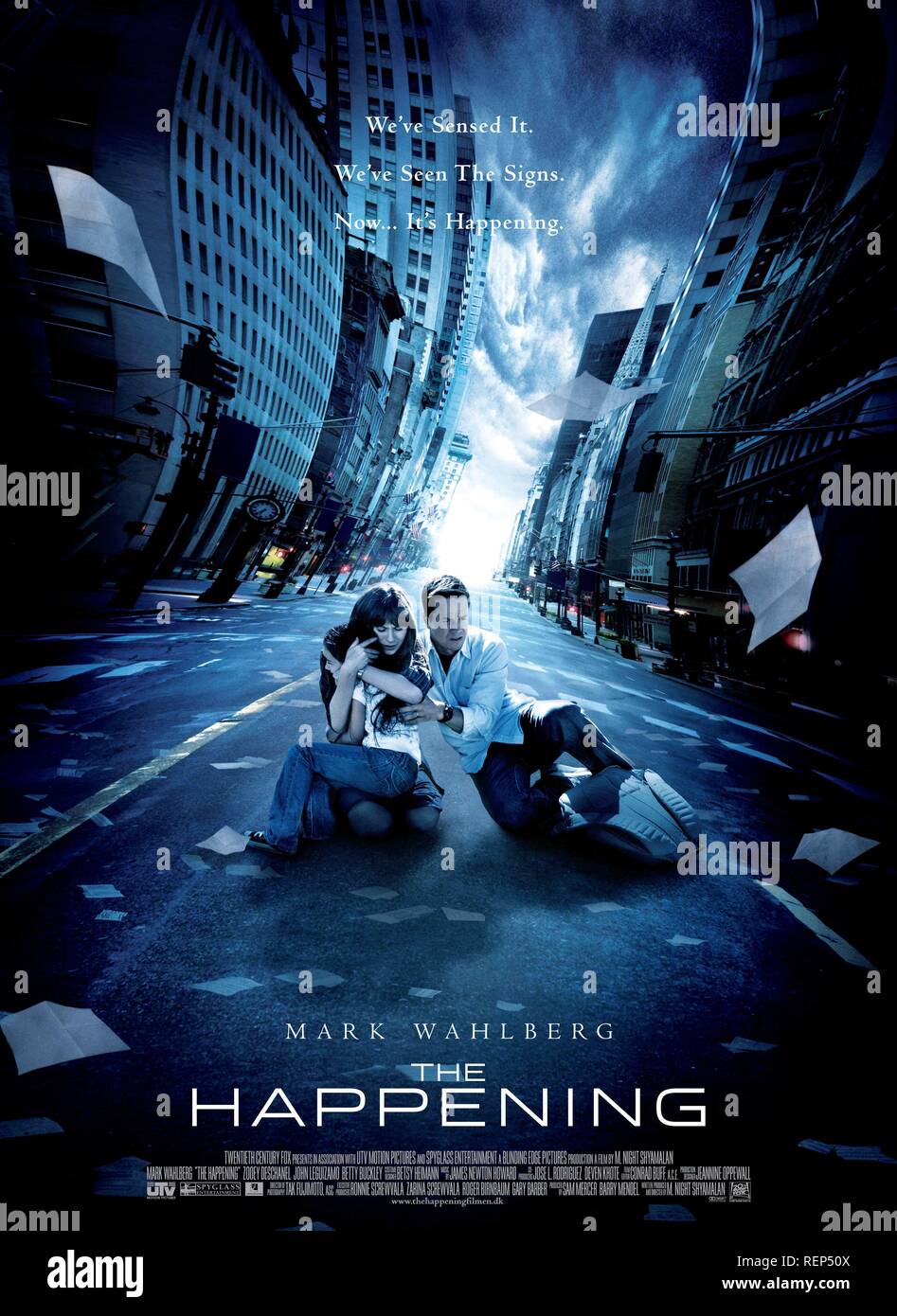 Das Happening Jahr: 2008 - USA/Indien Regie: M.Night Shyamalan Poster du Film (USA/Indien) Stockfoto