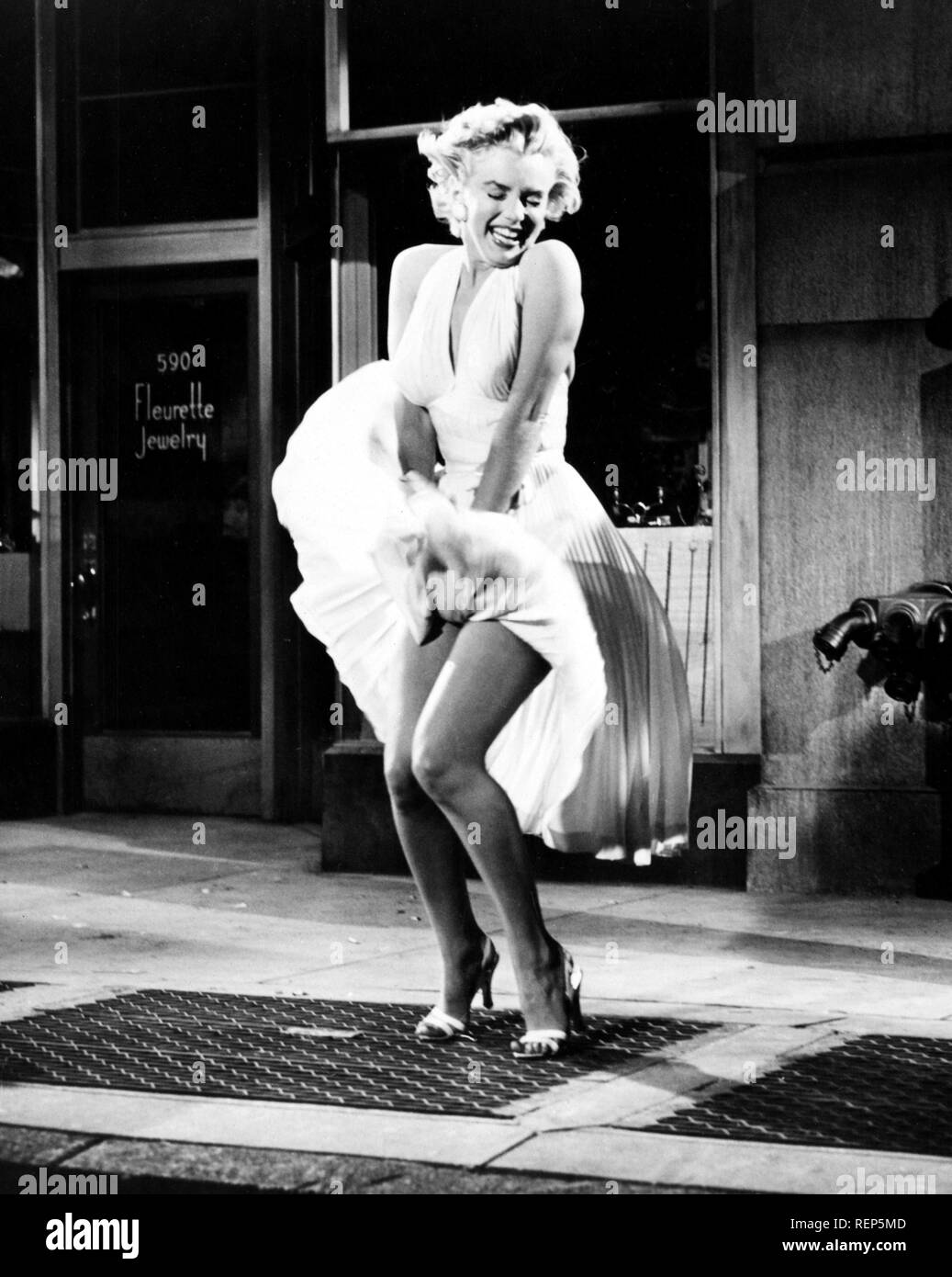 Das verflixte siebte Jahr Jahr: 1955 USA Regie: Billy Wilder Marilyn Monroe Stockfoto