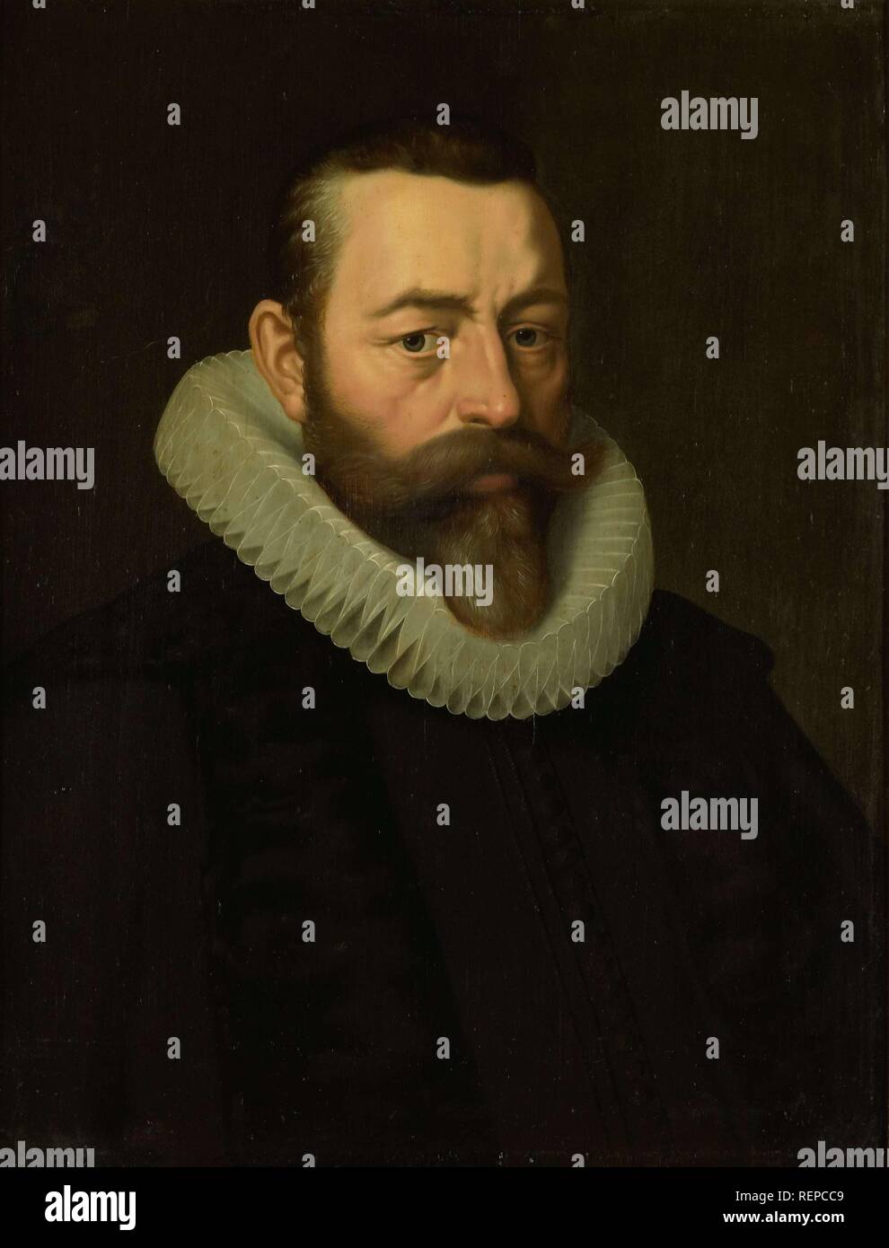 Portrait von Pieter Dircksz Hasselaer. Dating: Nach C. 1610. Maße: Support: h 67,7 cm x W 51,6 cm. Museum: Rijksmuseum, Amsterdam. Autor: Cornelis Van Der Voort (Kopieren nach). Stockfoto