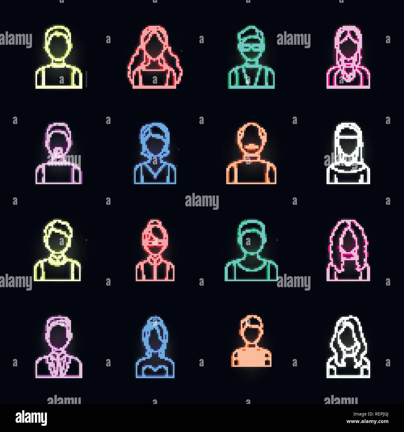 Aussehen, Kunst, Athlet, Avatar, Glatze, Bart, Junge, Sammlung, Design, Kleid, Gesicht, Mimik, Mode, Mädchen, Gläser, Großvater, Großmutter, Frisur, Kopf, menschliche, Icon, Illustration, isoliert, Logo, Mann, Schnurrbart, Neon, Außen, Menschen, Personen, Portrait, Satz, Zeichen, Stiefvater, Stiefmutter, Stil, Symbol, Lehrer, Riegel, Benutzer, Vector, Web, Frau, Arbeiten, Vektor, Vektoren, Stock Vektor