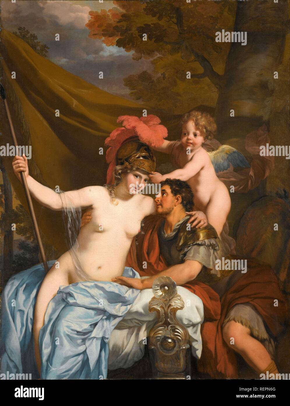 Odysseus und Calypso. Mars und Venus. Dating: C. 1680. Maße: h 125 cm x W 94 cm. Museum: Rijksmuseum, Amsterdam. Autor: Gerard de Lairesse. Stockfoto