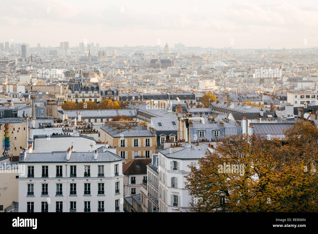 Paris (Frankreich) - Blick vom Montmartre Stockfoto