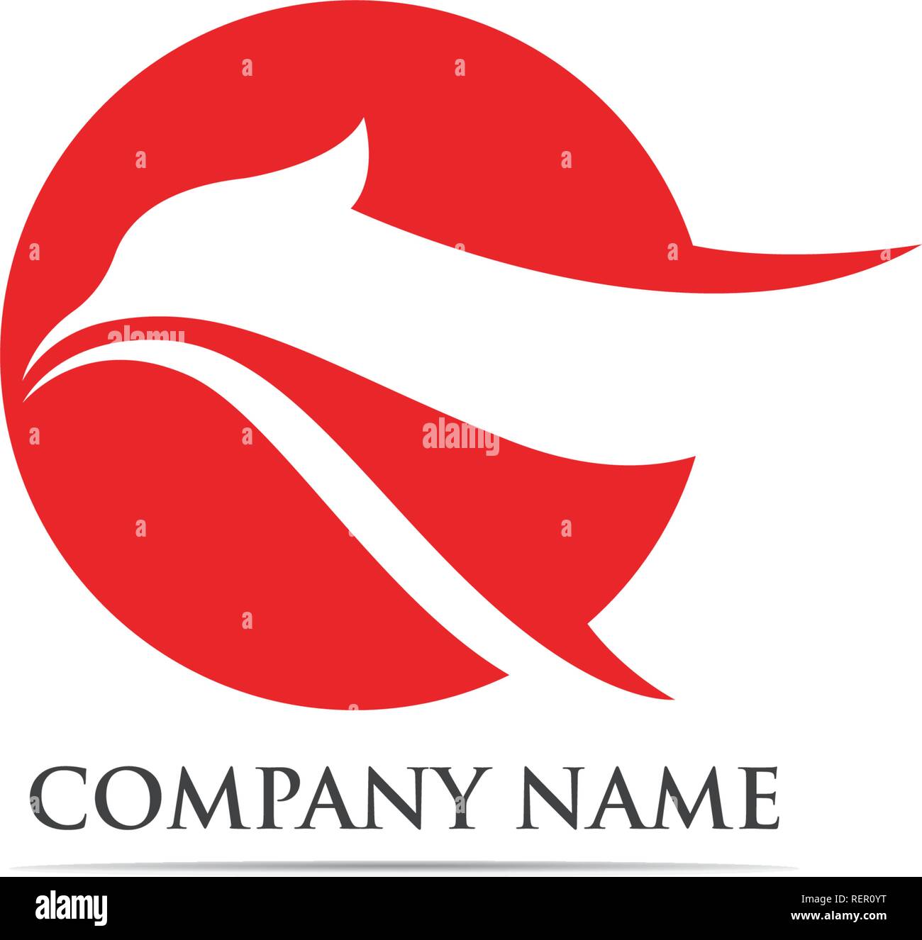 Eagle bird Logo und Symbol Stock Vektor