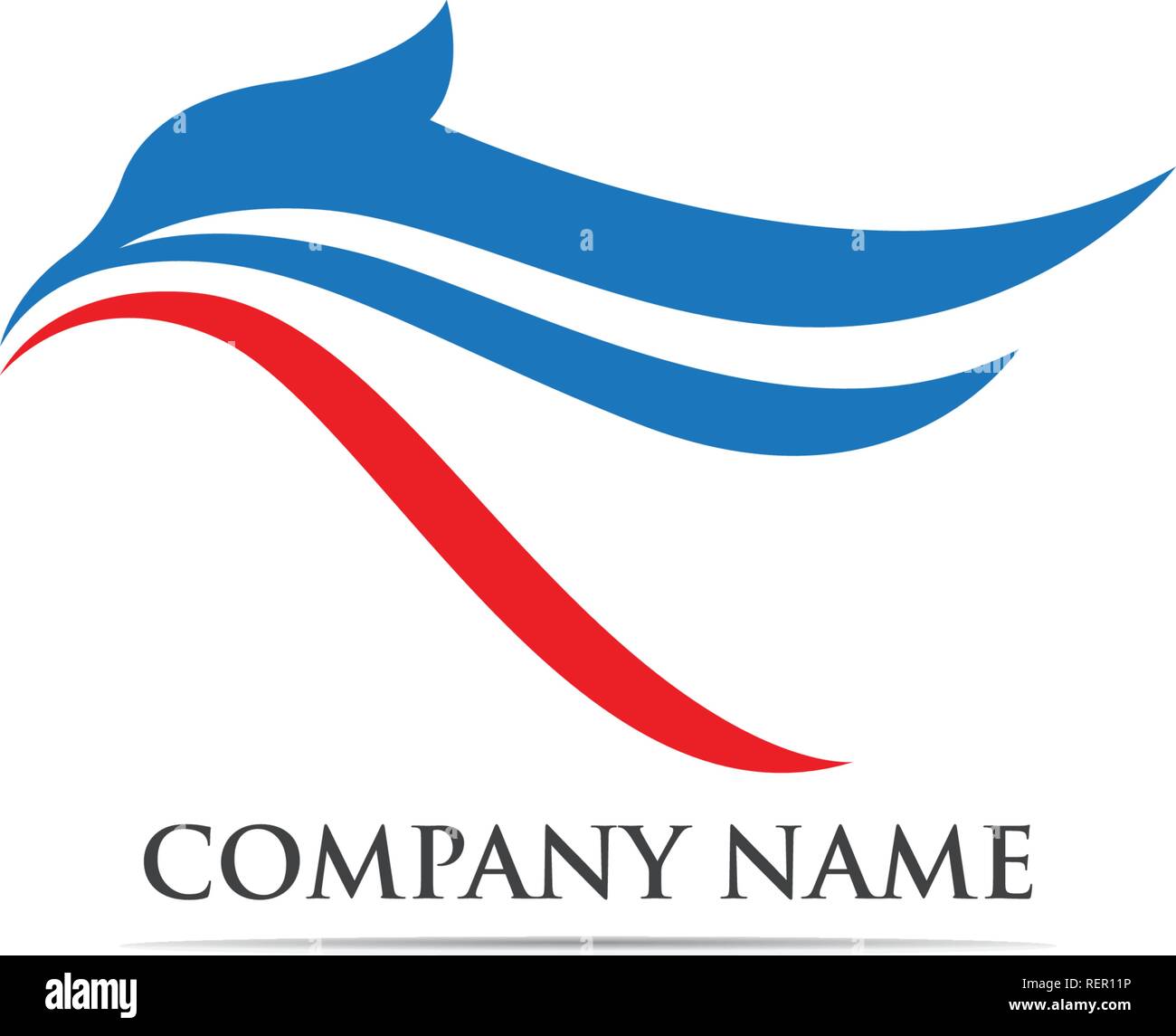 Eagle bird Logo und Symbol Stock Vektor