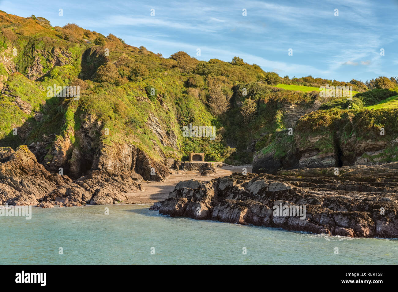 Ilfracombe, Devon, England, Großbritannien - der Blick vom Hafen Stockfoto
