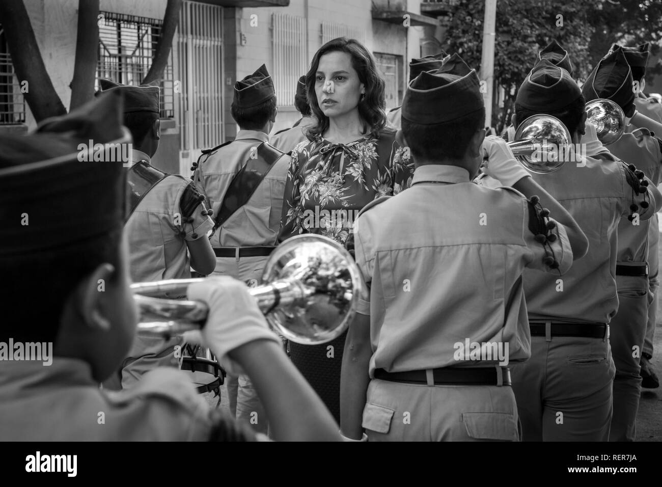 RELEASE DATE: November 21, 2018 TITEL: Roma STUDIO: Netflix Regie: Alfonso Cuaron PLOT: Ein Jahr im Leben einer Mitte-Klasse Familie Maid in Mexiko City in den frühen 1970er Jahren. In den Hauptrollen: MARINA DE TAVIRA als Señora Sofia. (Bild: © Netflix / Unterhaltung Bilder) Stockfoto