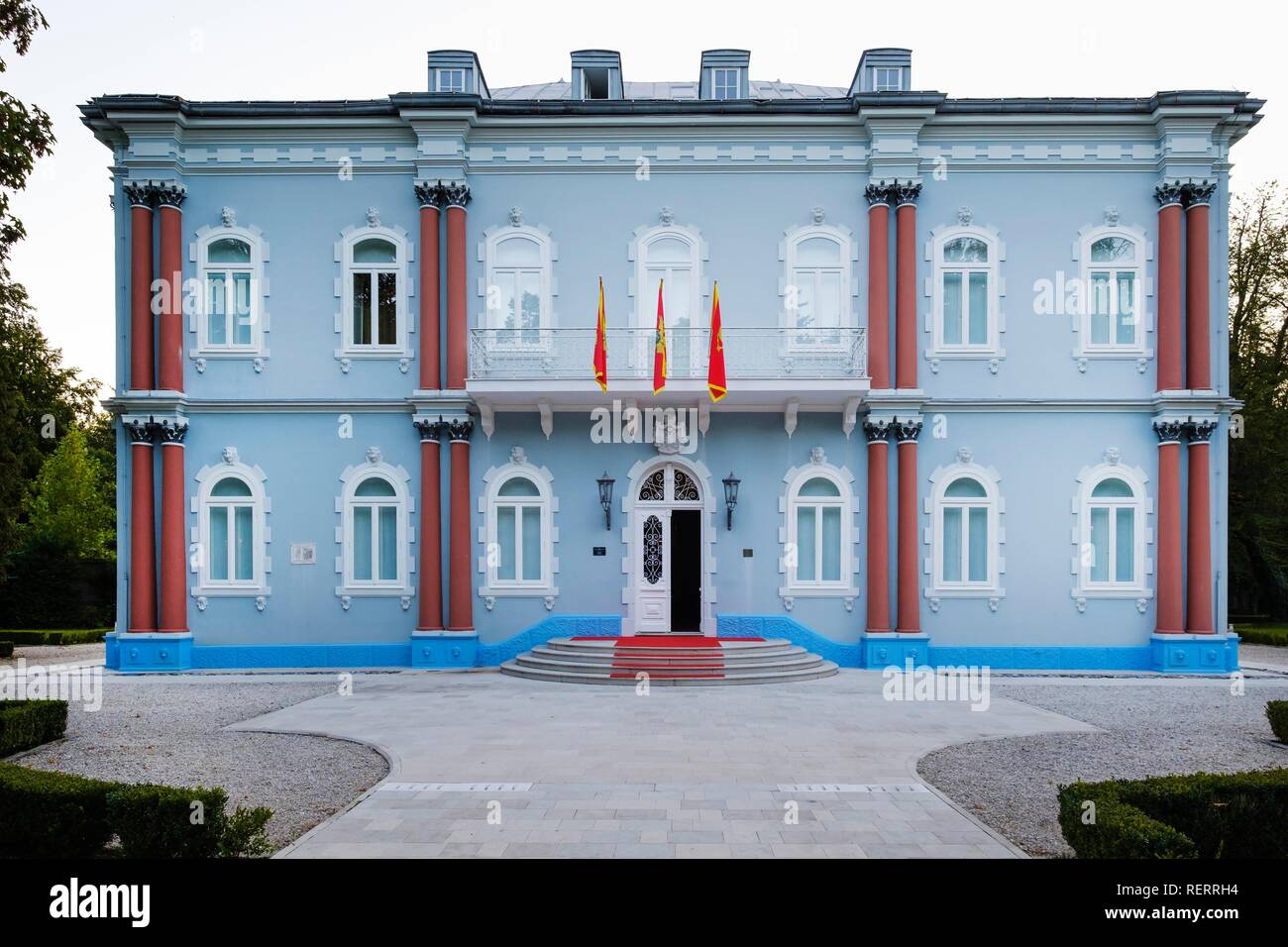 Blue Palace, Plava Dvorac, Residenz der Präsident von Montenegro, Cetinje, Montenegro Stockfoto