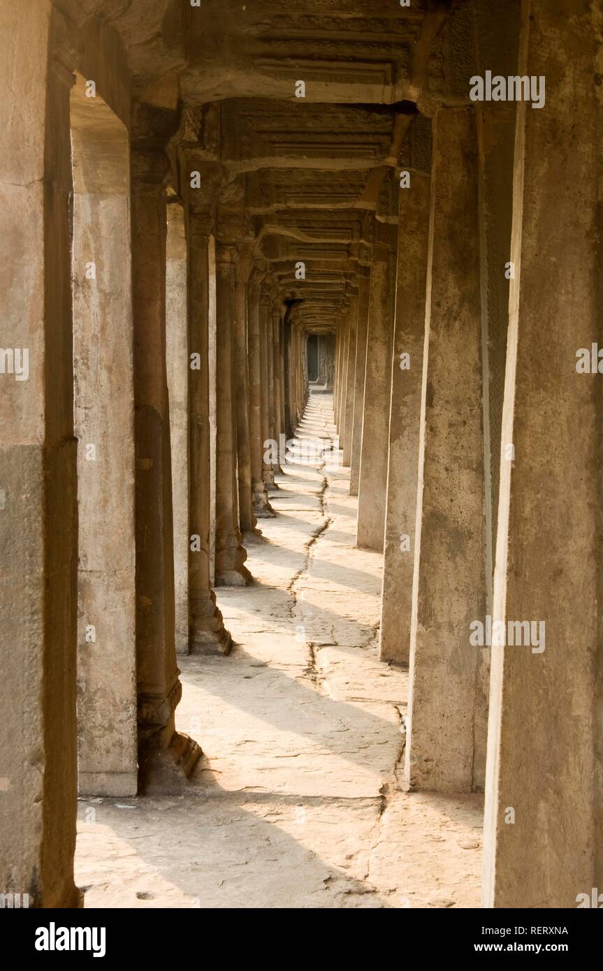 Südliche Galerie, Angkor Wat, Weltkulturerbe der UNESCO, Siem Reap, Kambodscha, Südostasien Stockfoto