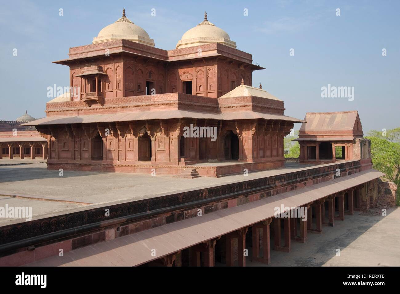 Ratgeber Birbal's Haus, UNESCO-Weltkulturerbe, Fatehpur Sikri, Uttar Pradesh, Indien, Südasien Stockfoto