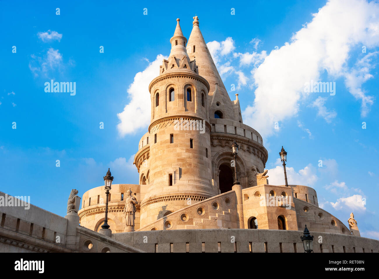 Fischerbastei, Budapest, Ungarn Stockfoto