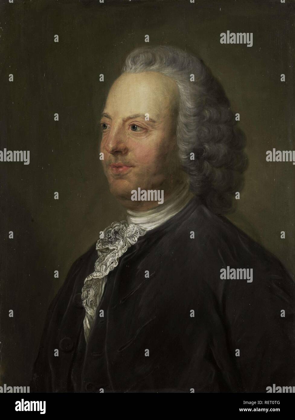 Antoni Warin (1712-64). Schiffe aus Amsterdam. Datierung: 1763 - 1850. Maße: H 62,2 cm x W 46,5 cm x T 1,5 cm, d 6,2 cm. Museum: Rijksmuseum, Amsterdam. Autor: Jean Baptiste Perroneau (Kopieren nach). Stockfoto