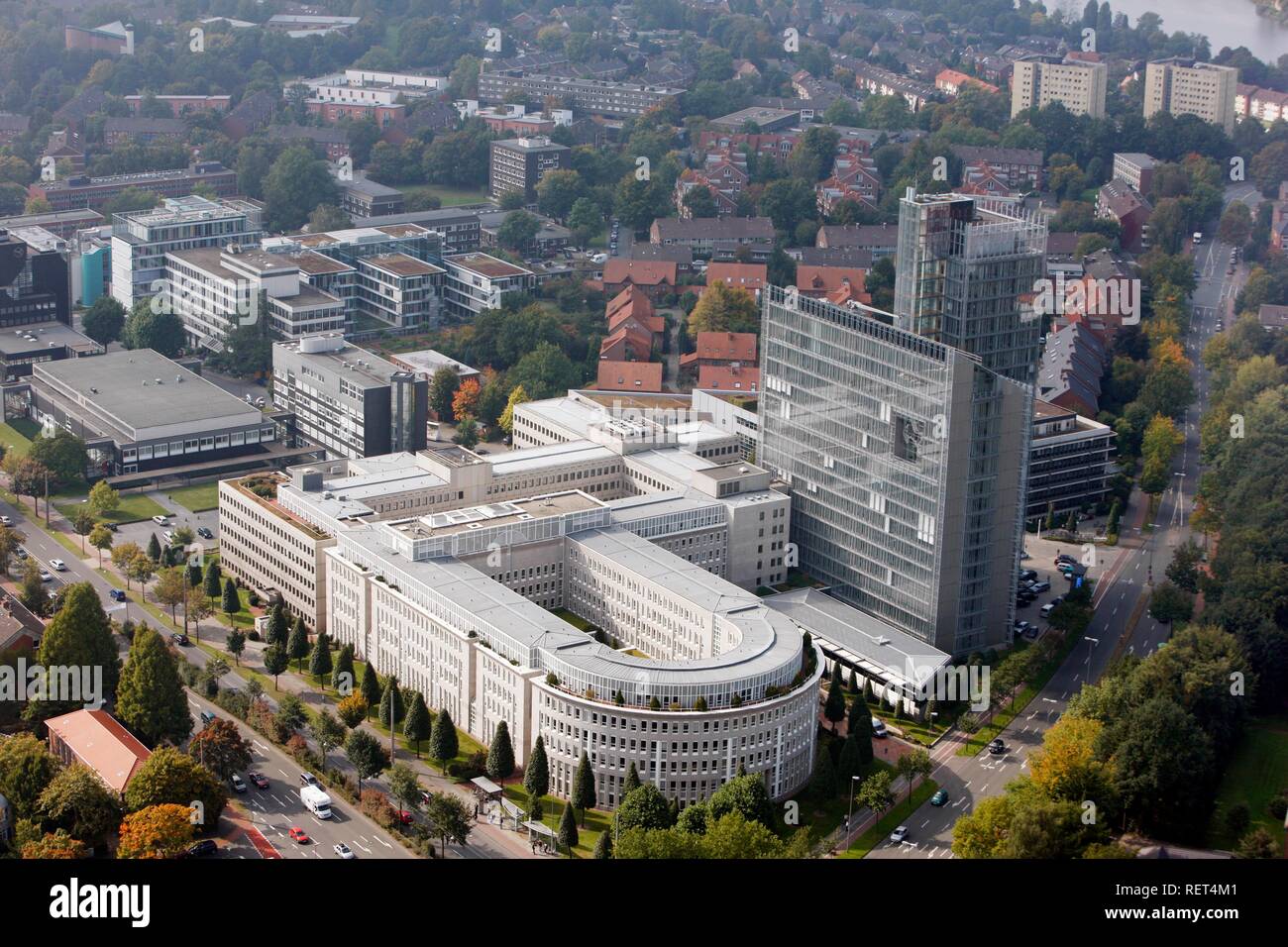 Gebäude der LVM Versicherungen in Münster, Nordrhein-Westfalen Stockfoto